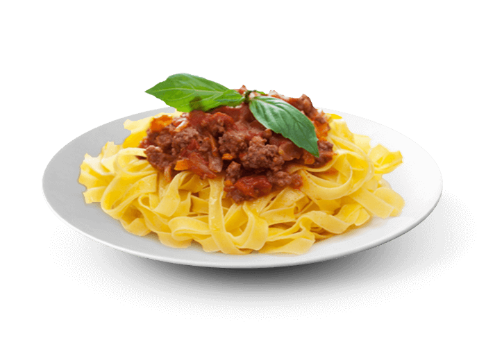 TAGLIATELLES BOLOGNAISE